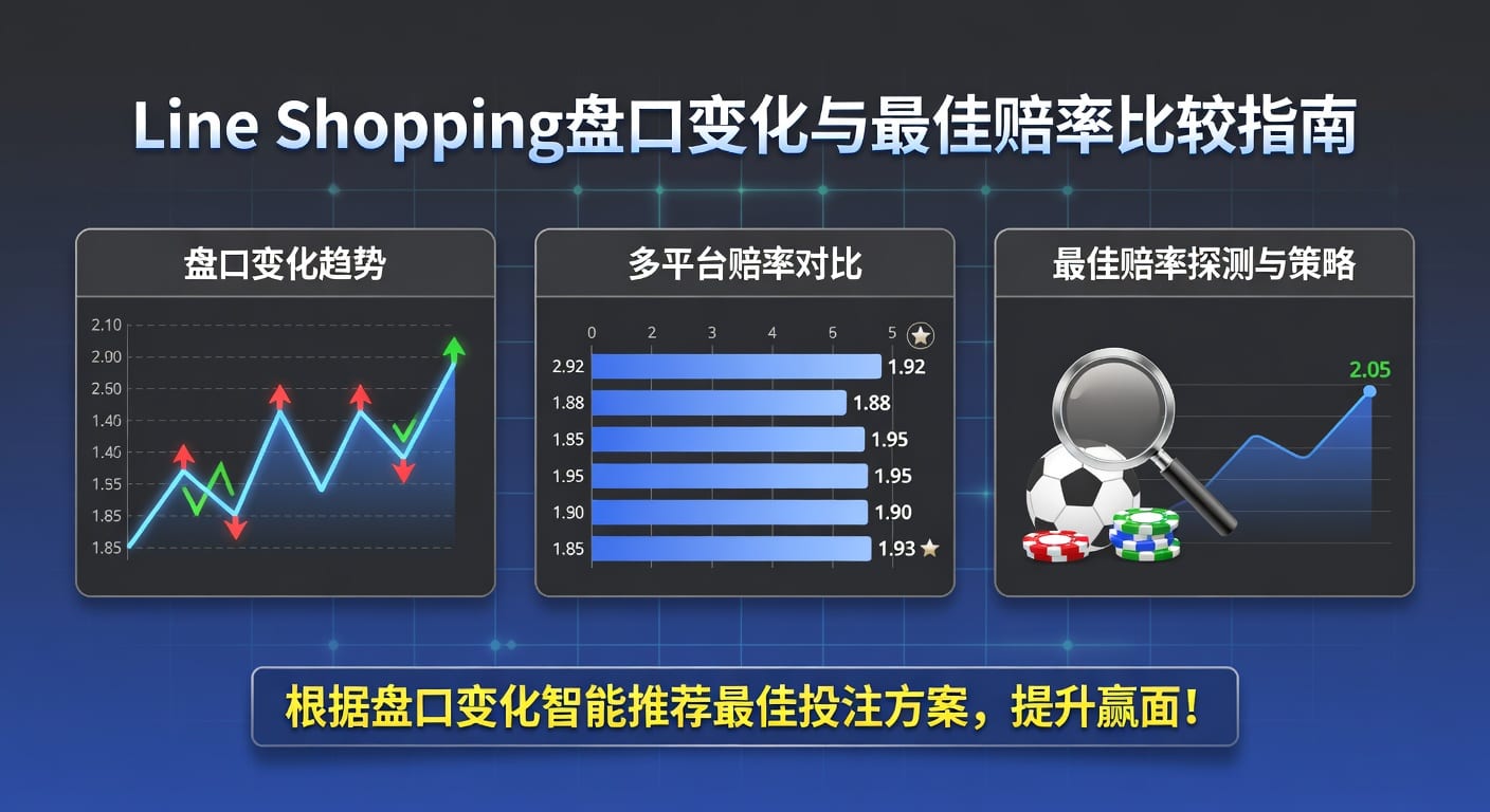 line shopping 盘口变化与最佳赔率比较：赛前选价实战