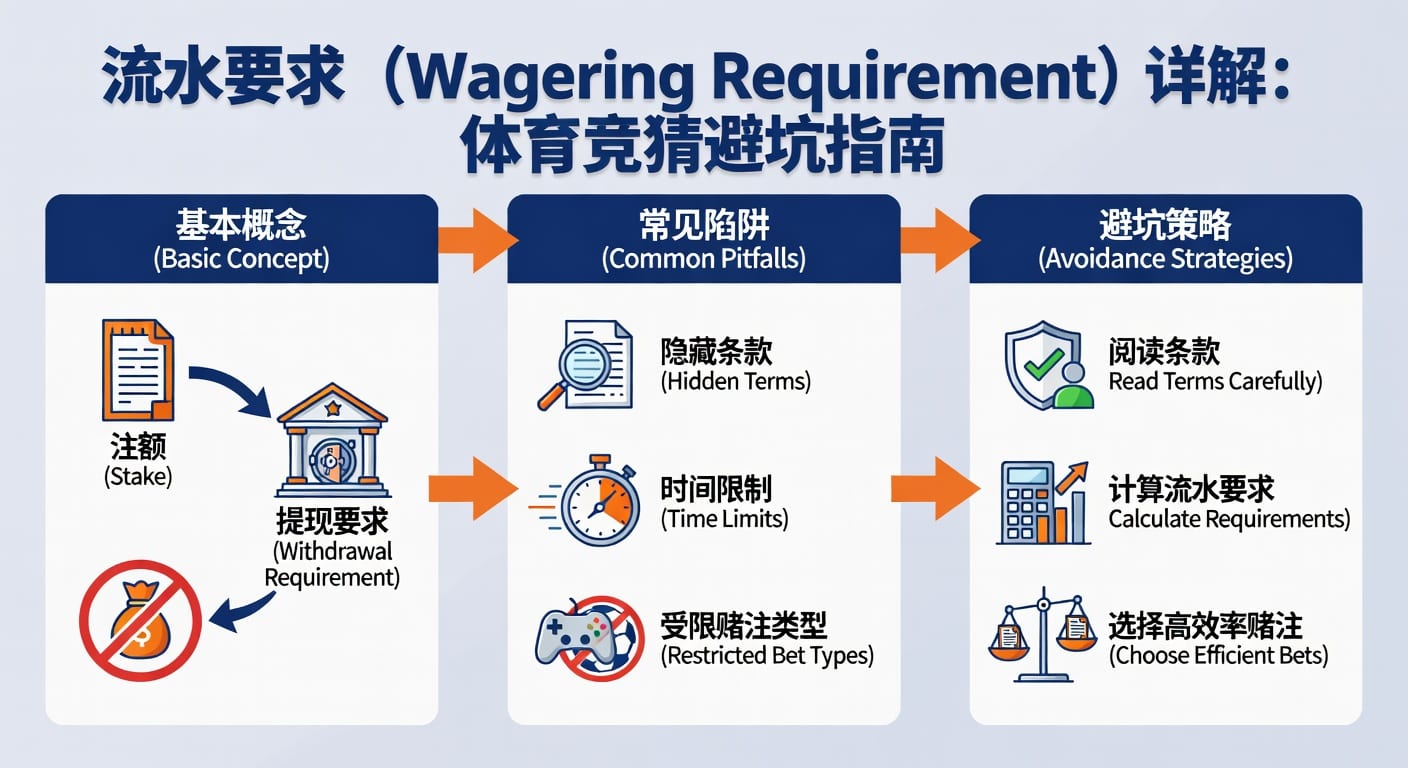 流水要求 wagering requirement 详解与体育玩家规则